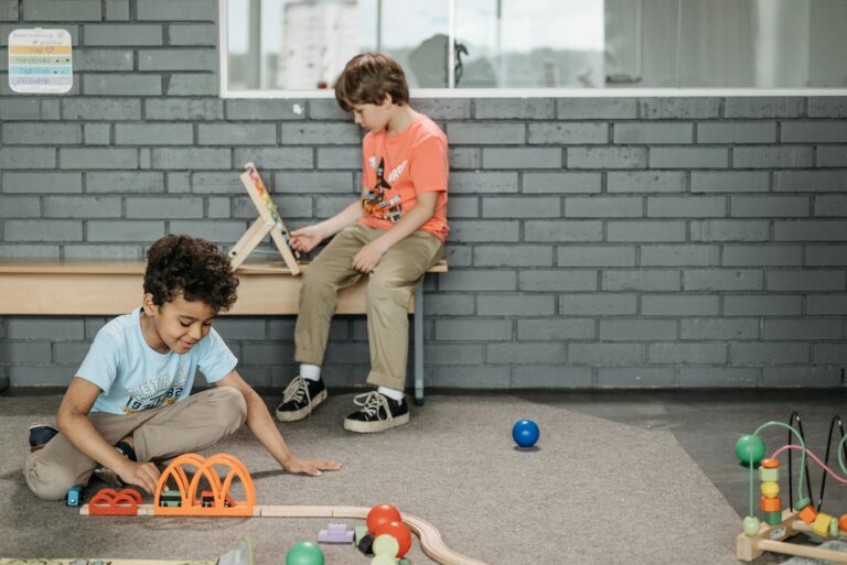 Children playing in a clean indoor play area, representing how smart sanitization solutions like ZONO™ support safety and long-term savings in childcare settings.